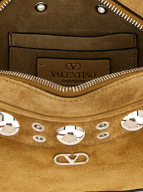Valentino Valentino Garavani Nellcôte Shoulder Bag Beige