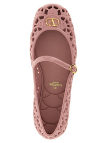 Valentino Valentino Garavani Ondette Ballet Flats Blue