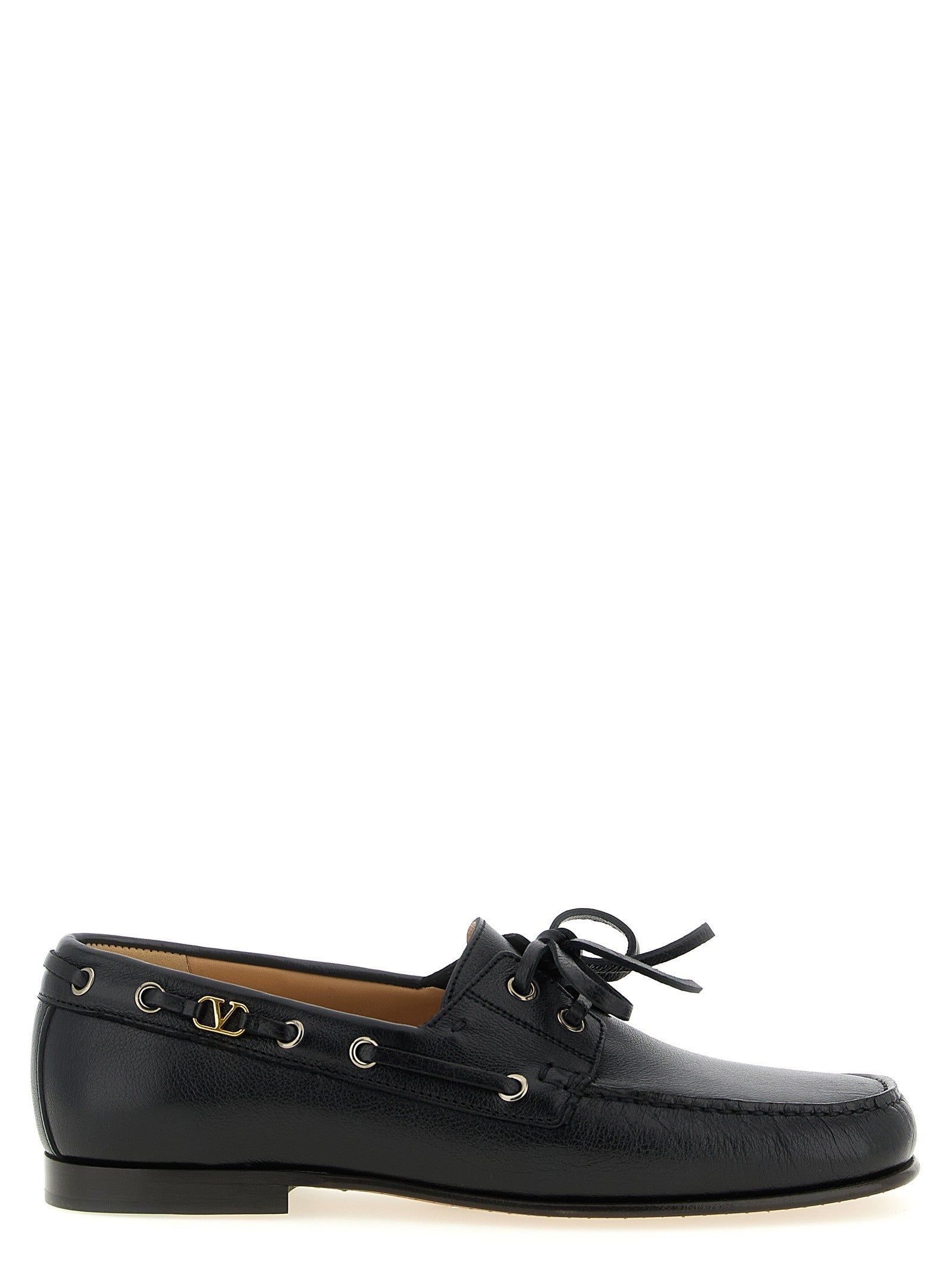 Valentino Valentino Garavani Palm Avenue Boat Shoe Black