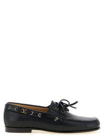Valentino Valentino Garavani Palm Avenue Boat Shoe Black