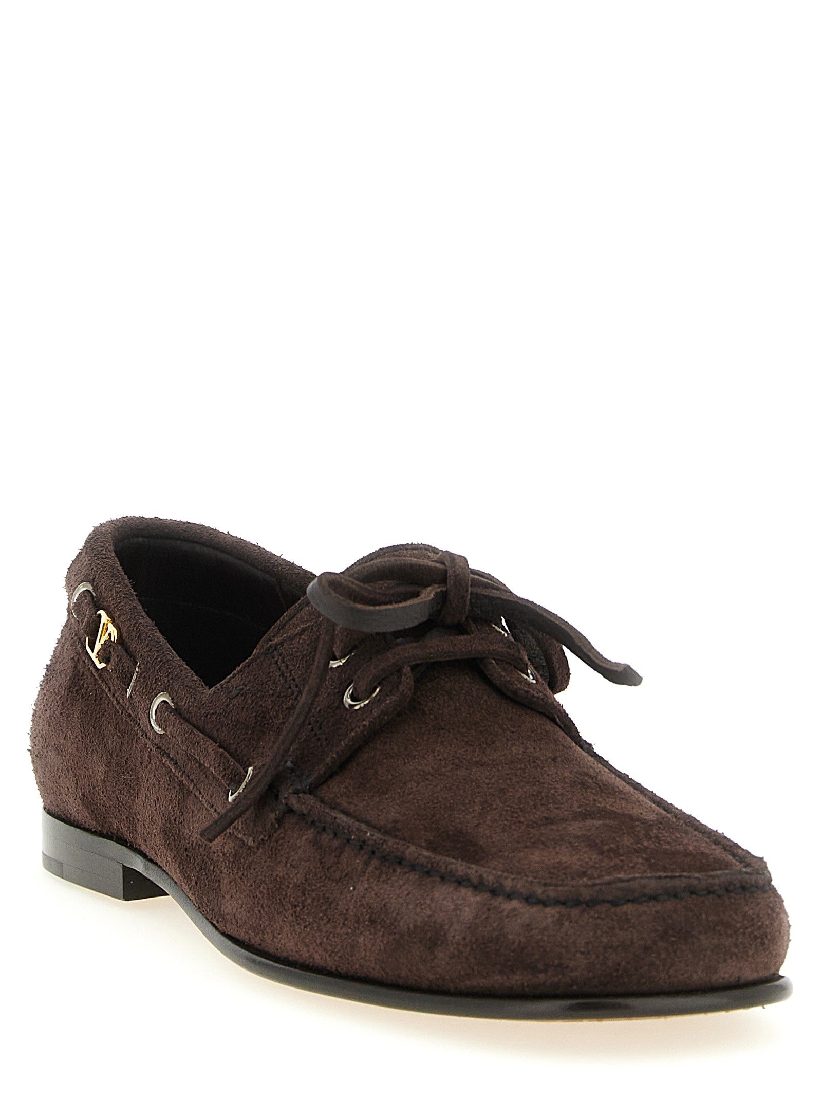 Valentino Valentino Garavani Palm Avenue Boat Shoe Brown
