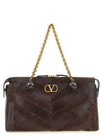 Valentino Valentino Garavani Panthea Medium Shoulder Bag Brown