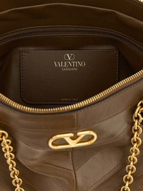 Valentino Valentino Garavani Panthea Medium Shoulder Bag Brown