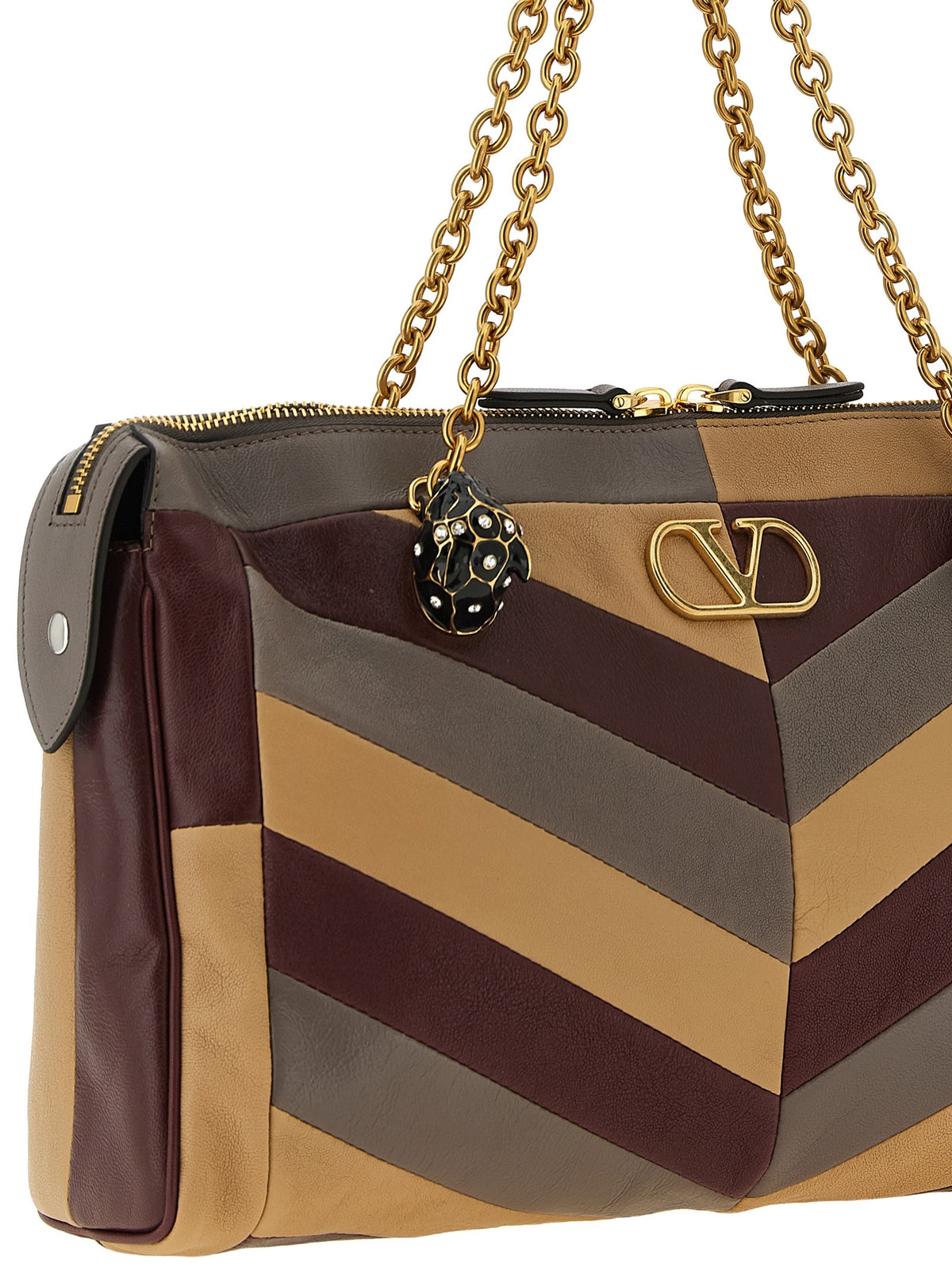Valentino Valentino Garavani Panthea Medium Shoulder Bag Gold, view 3