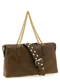 Valentino Valentino Garavani Panthea Medium Shoulder Bag Brown