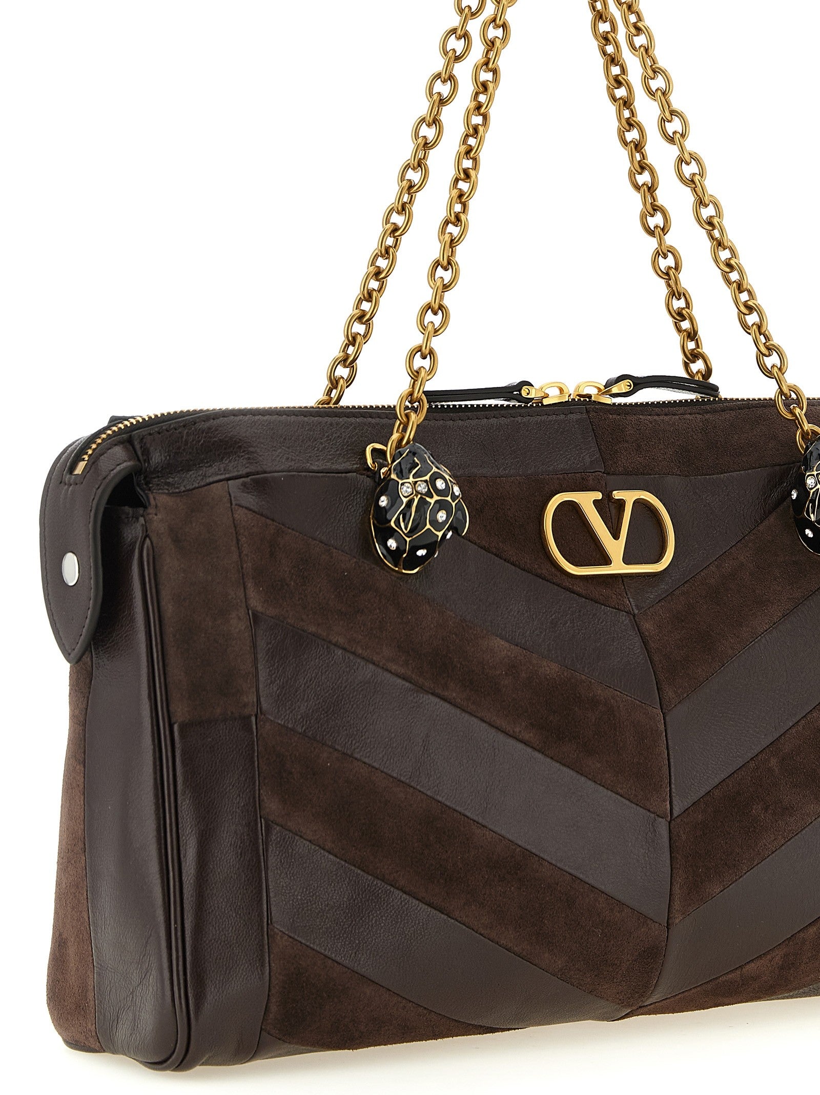 Valentino Valentino Garavani Panthea Medium Shoulder Bag Brown