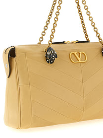 Valentino Valentino Garavani Panthea Shoulder Bag Beige