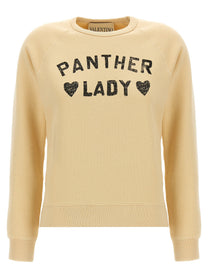 Valentino Valentino Garavani Panther Lady Sweatshirt Beige
