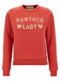 Valentino Valentino Garavani Panther Lady Sweatshirt Red