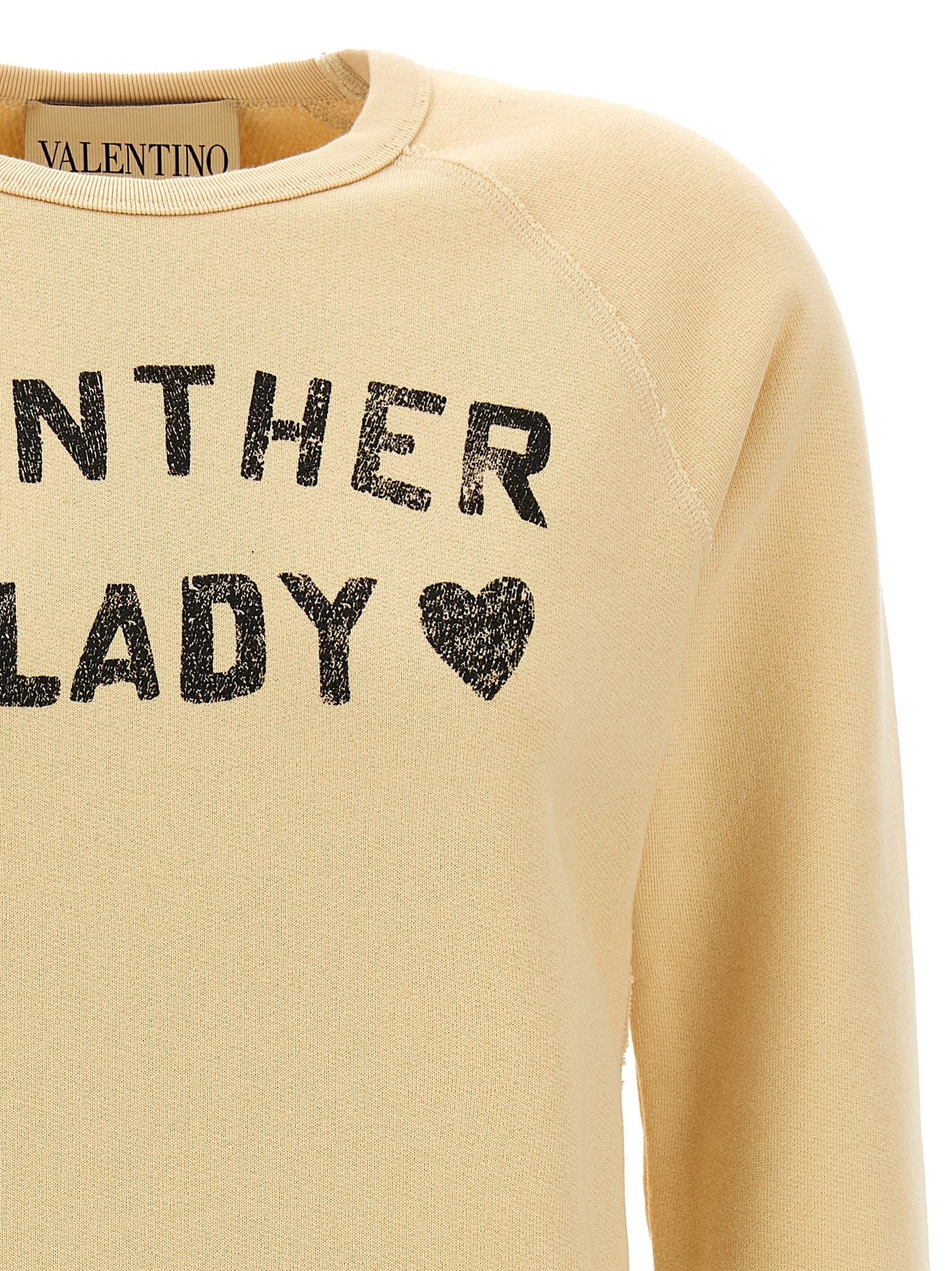 Valentino Valentino Garavani Panther Lady Sweatshirt Beige