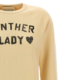 Valentino Valentino Garavani Panther Lady Sweatshirt Beige