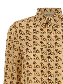 Valentino Valentino Garavani Petit Charles Print Shirt Beige