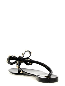 Valentino Valentino Garavani PM Thong Rockstud Sandals Black