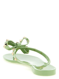 Valentino Valentino Garavani PM Thong Rockstud Sandals Green