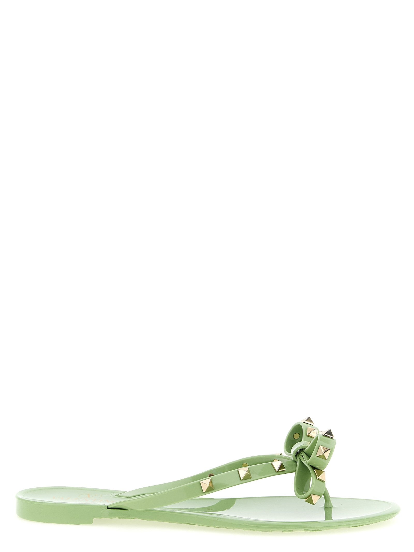 Valentino Valentino Garavani PM Thong Rockstud Sandals Green