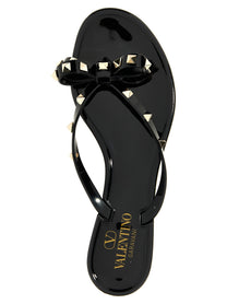 Valentino Valentino Garavani PM Thong Rockstud Sandals Black