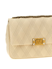 Valentino Valentino Garavani Quiltie Shoulder Bag White