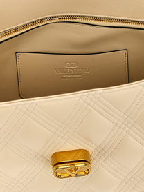 Valentino Valentino Garavani Quiltie Shoulder Bag White