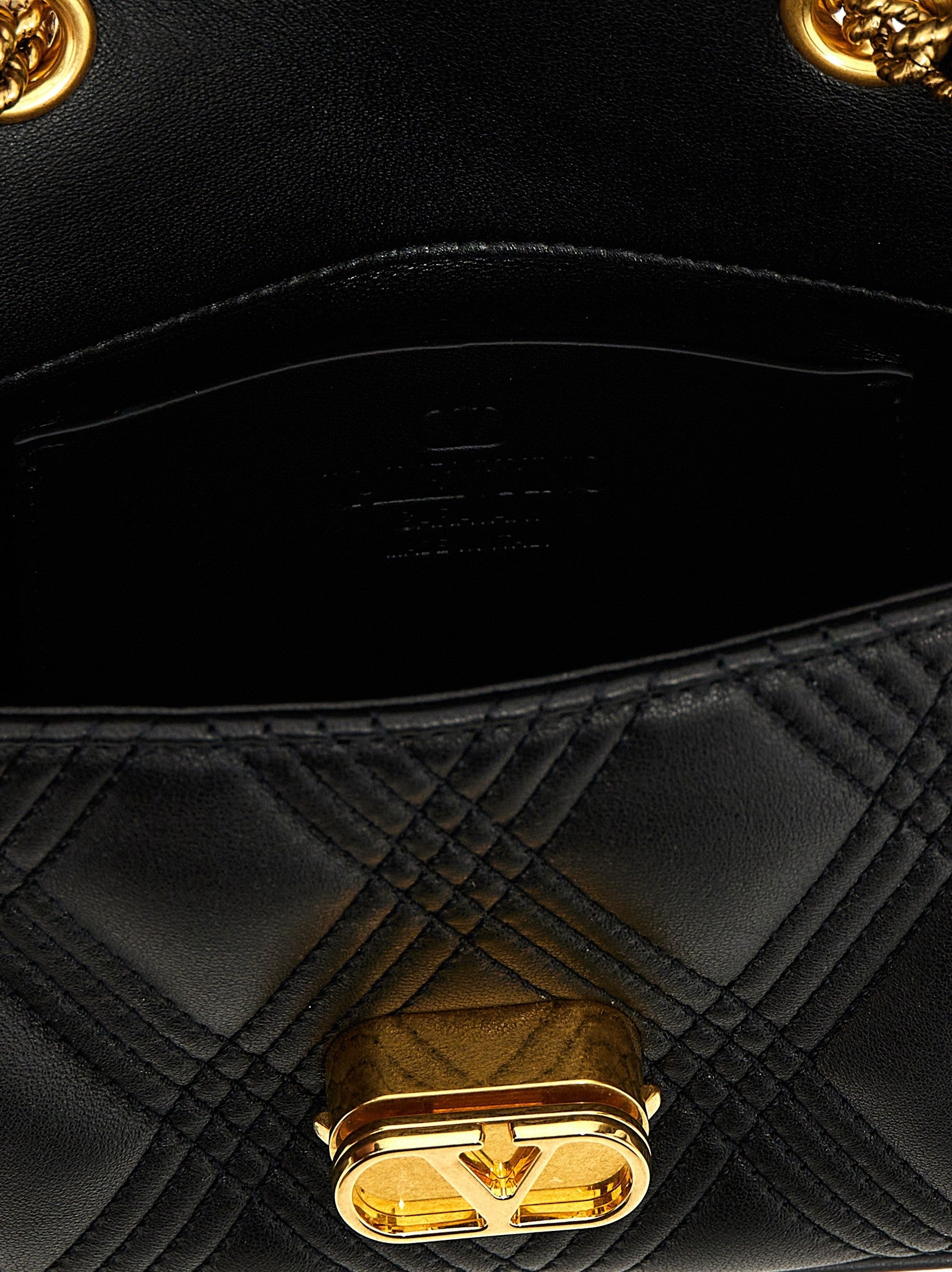 Valentino Valentino Garavani Quiltie Shoulder Bag Black