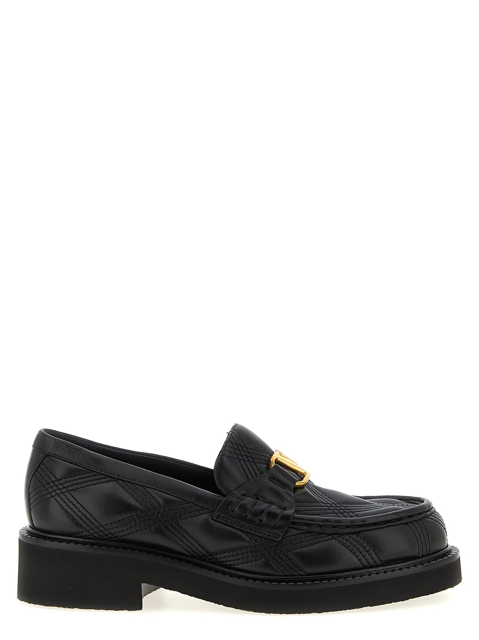 Valentino Valentino Garavani Quiltie Loafers Black