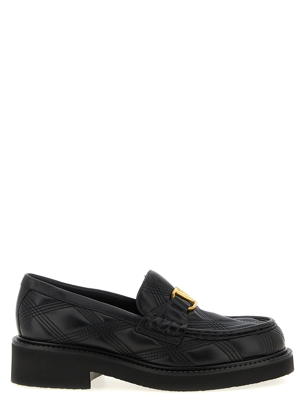 Valentino Valentino Garavani Quiltie Loafers Black