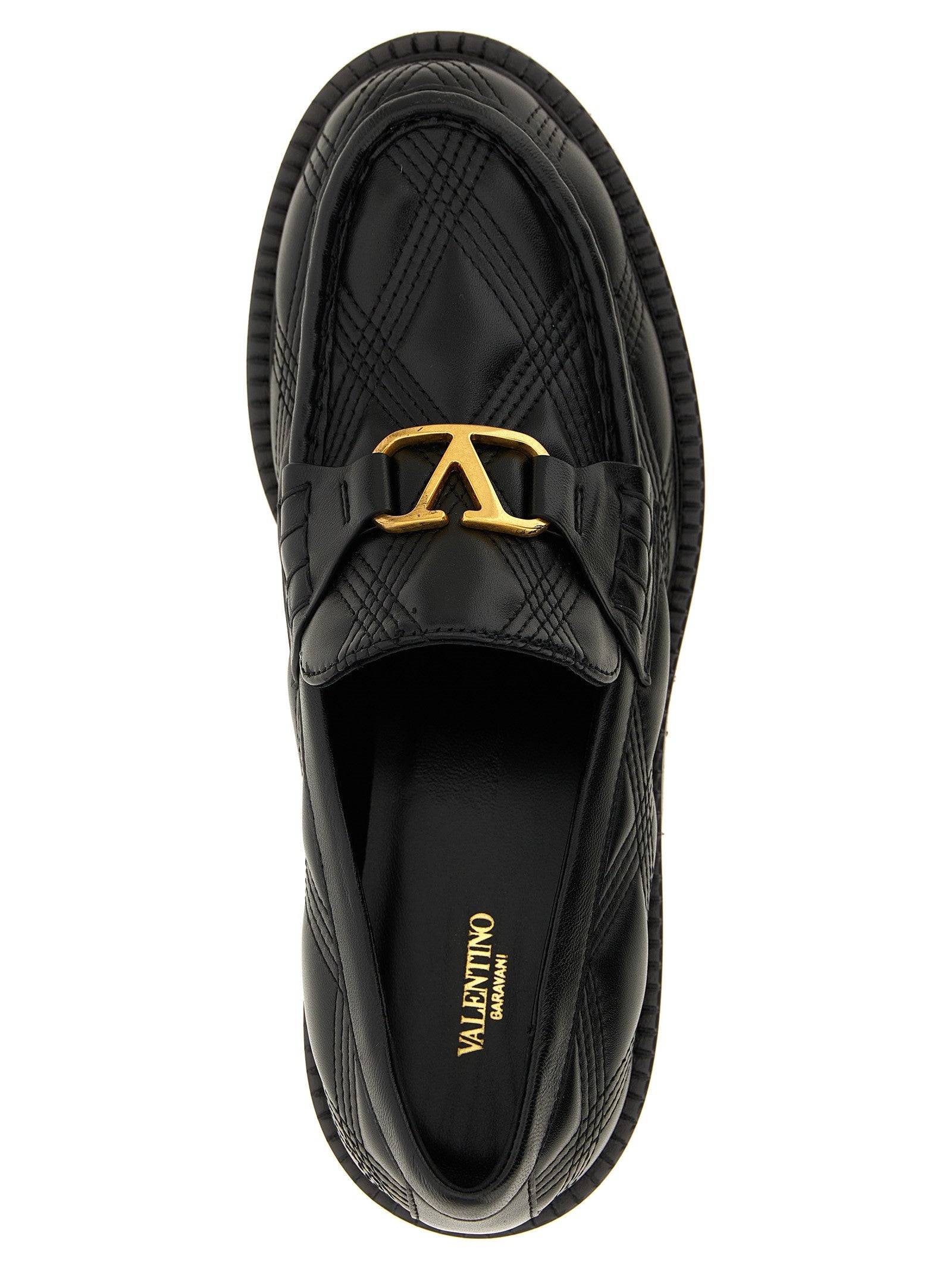 Valentino Valentino Garavani Quiltie Loafers Black