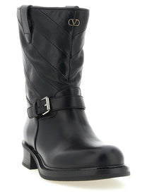 Valentino Valentino Garavani Rayons Ankle Boots Black