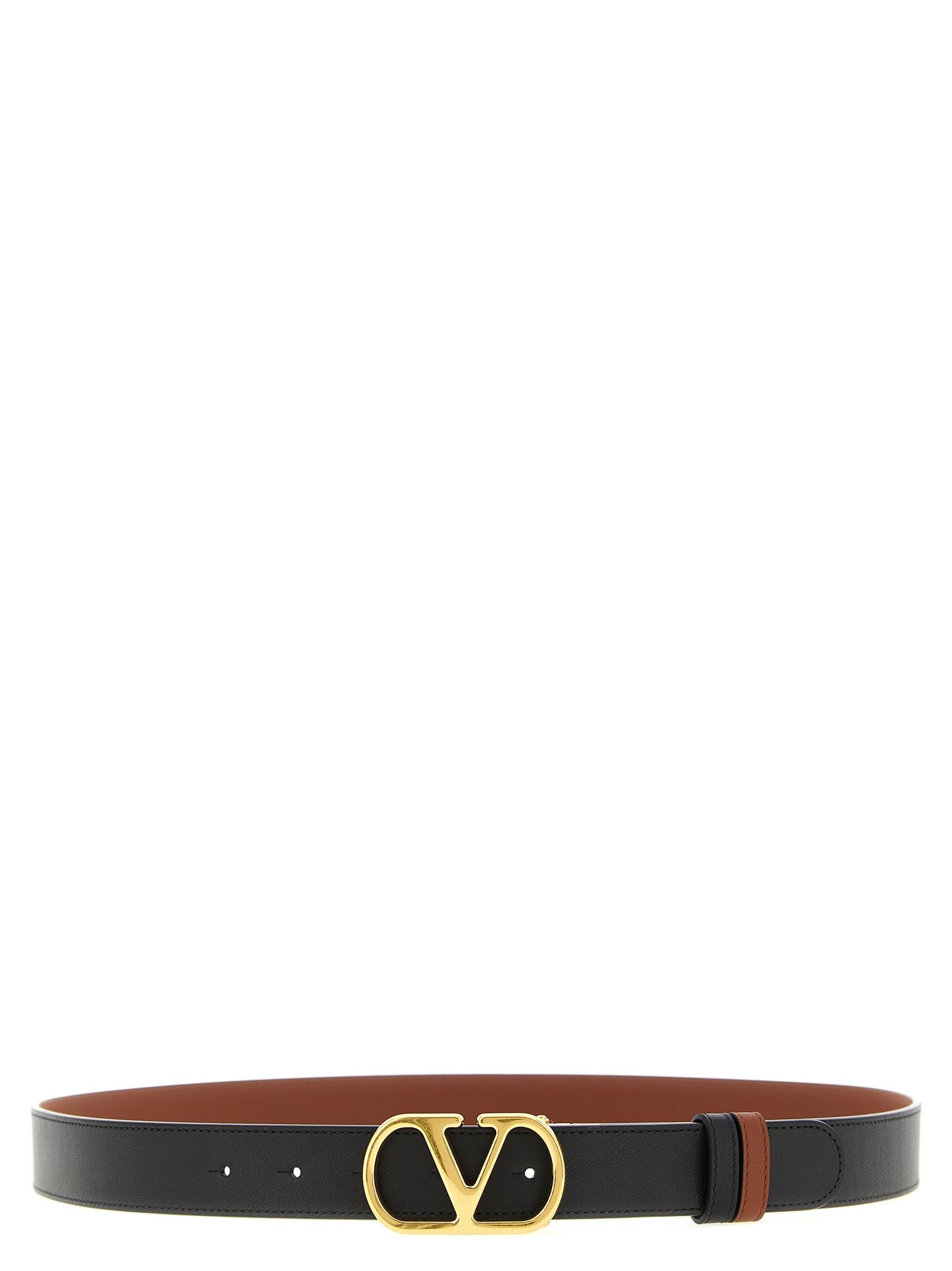Valentino Valentino Garavani Reversible Vlogo Belt Gold