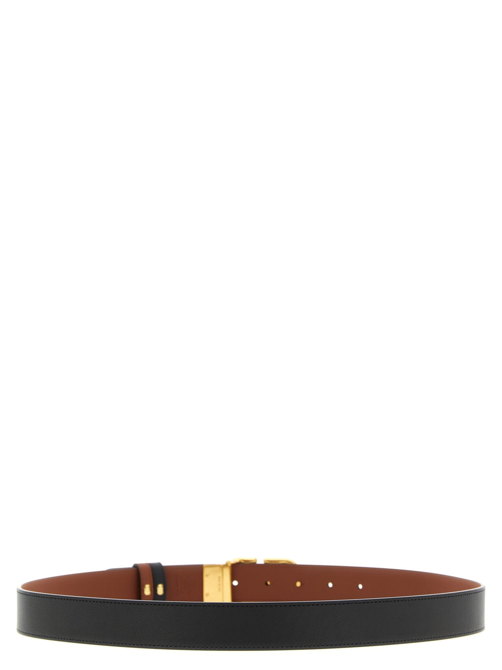 Valentino Valentino Garavani Reversible Vlogo Belt Gold