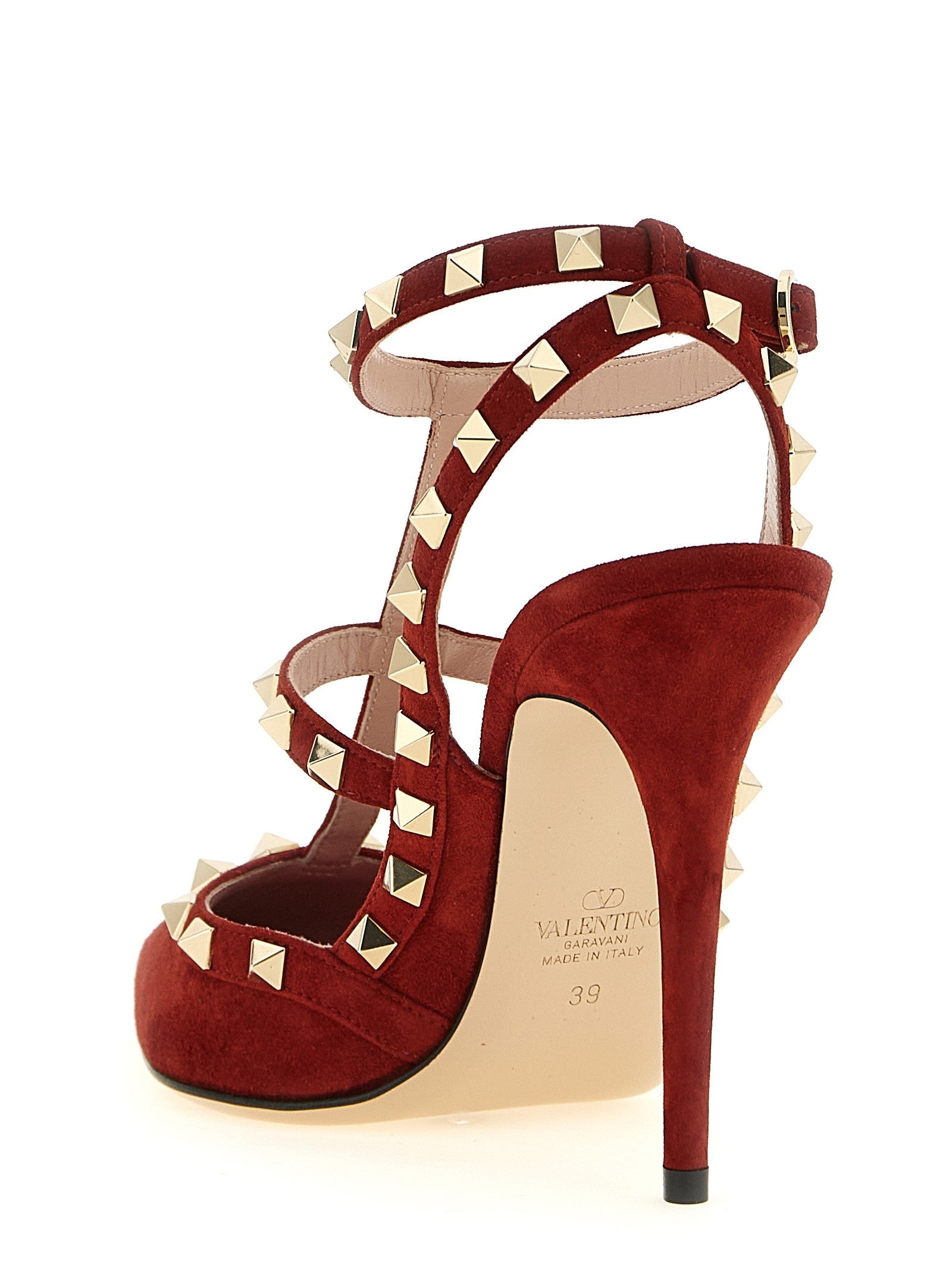Valentino Valentino Garavani Rockstudankle Strap Pumps Red