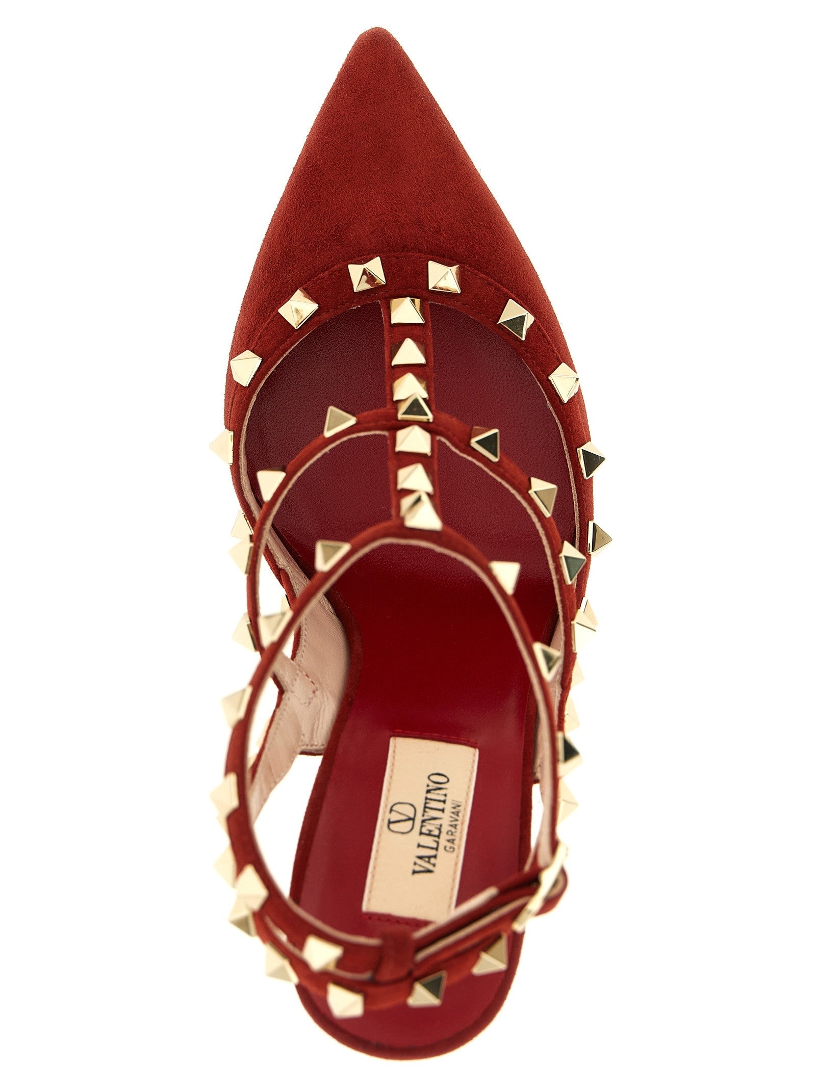Valentino Valentino Garavani Rockstudankle Strap Pumps Red
