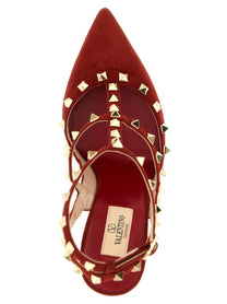 Valentino Valentino Garavani Rockstudankle Strap Pumps Red