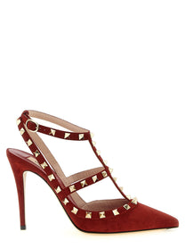 Valentino Valentino Garavani Rockstudankle Strap Pumps Red