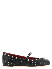 Valentino Valentino Garavani Rockstud Ballet Flats Black