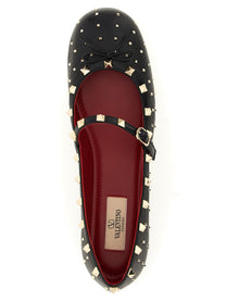 Valentino Valentino Garavani Rockstud Ballet Flats Black