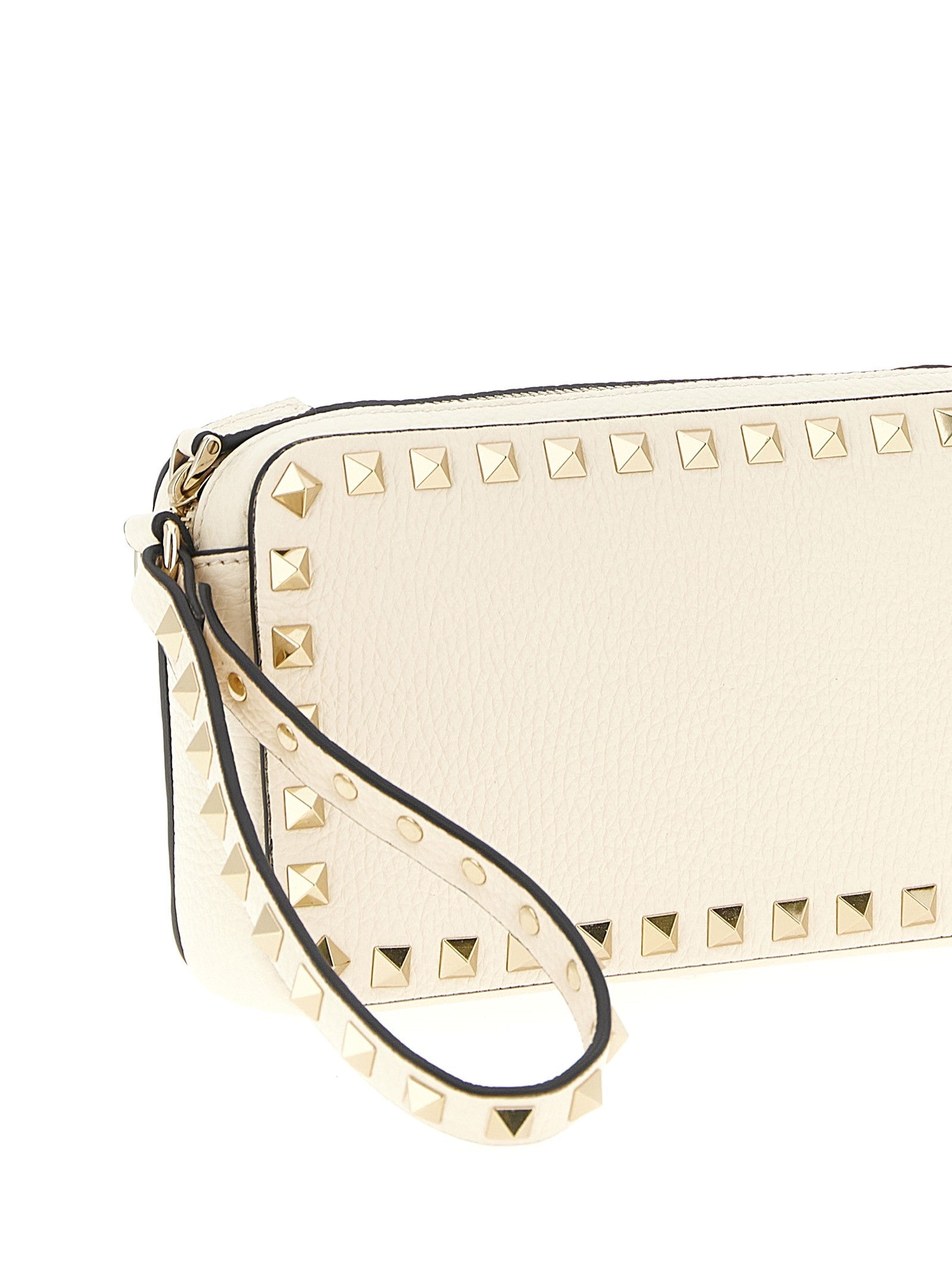 Valentino Valentino Garavani Rockstud Clutch Bag White