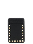 Valentino Valentino Garavani Rockstud Magnetic Card Holder Black