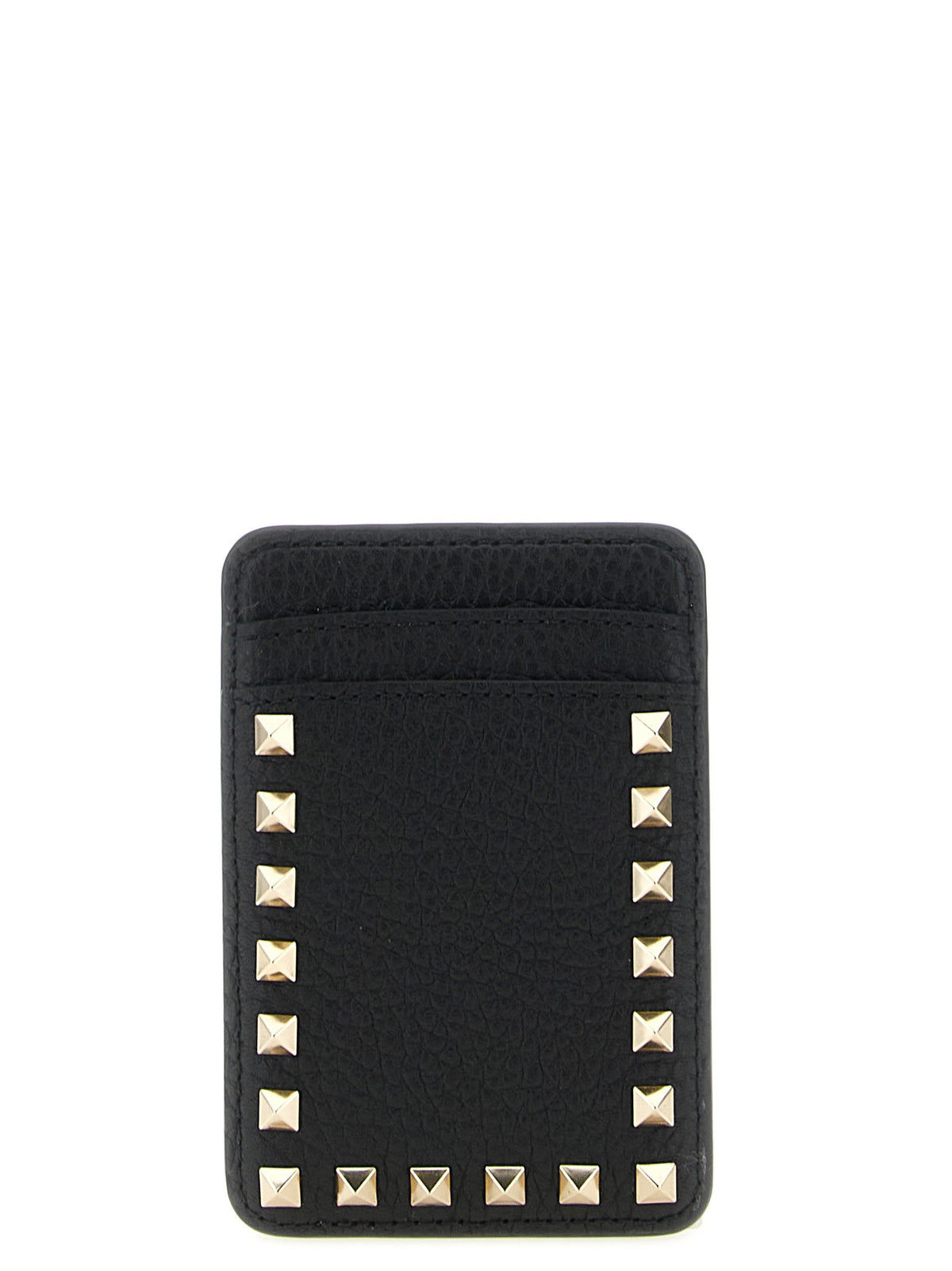 Valentino Valentino Garavani Rockstud Magnetic Card Holder Black