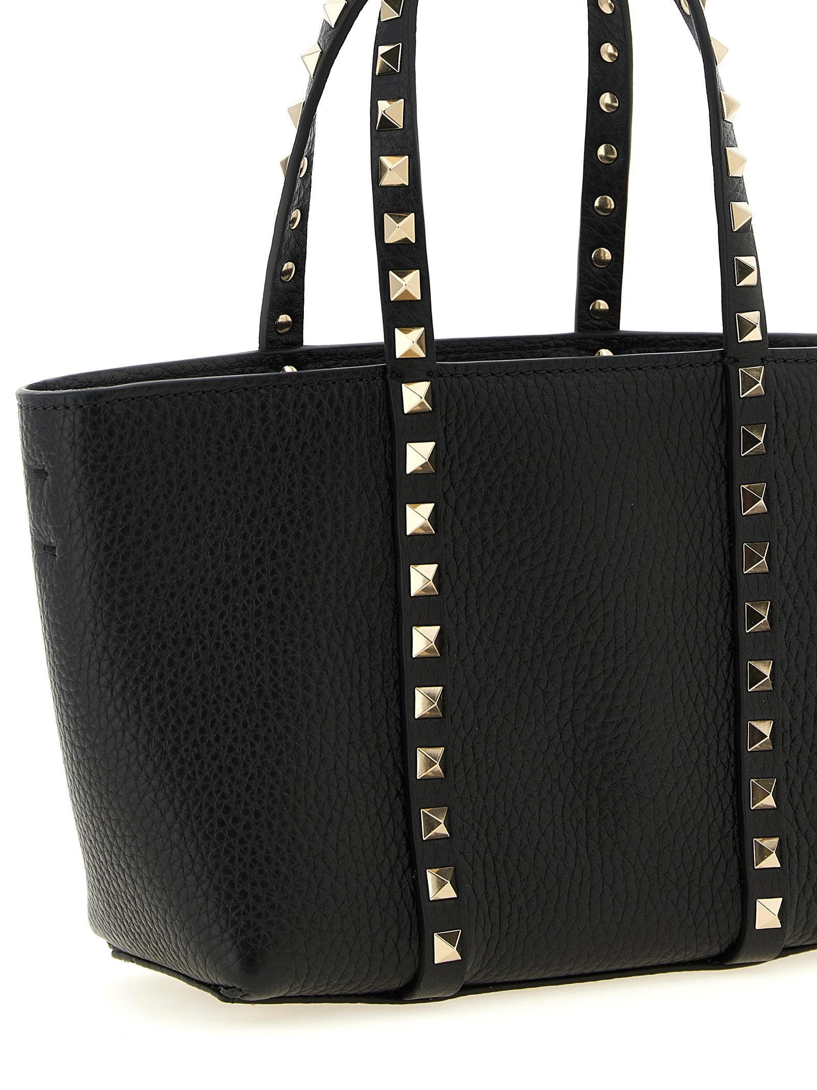 Valentino Valentino Garavani Rockstud Mini Shopping Bag Black