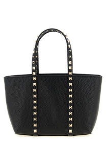 Valentino Valentino Garavani Rockstud Mini Shopping Bag Black