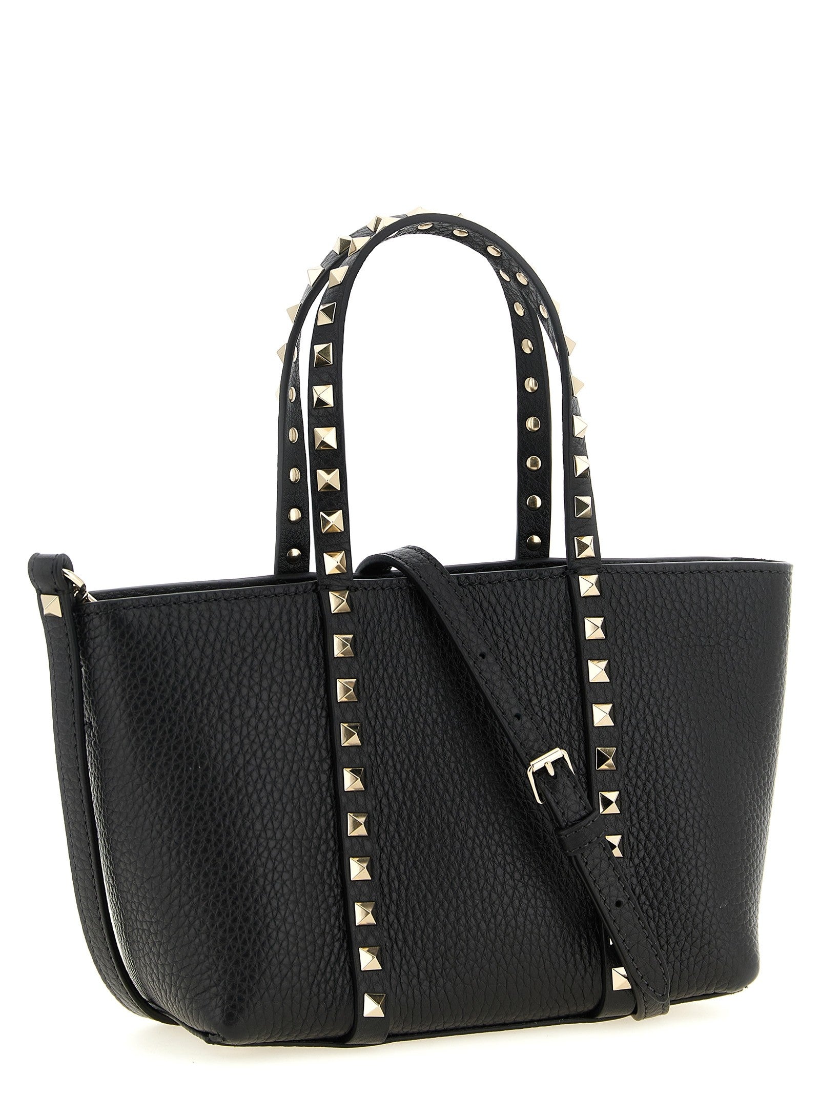 Valentino Valentino Garavani Rockstud Mini Shopping Bag Black