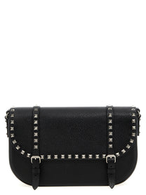 Valentino Valentino Garavani Rockstud Shoulder Bag Black