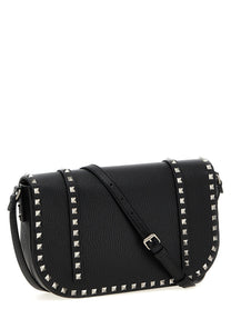Valentino Valentino Garavani Rockstud Shoulder Bag Black