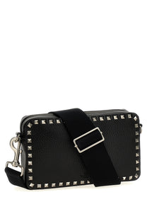 Valentino Valentino Garavani Rockstud Shoulder Bag Black
