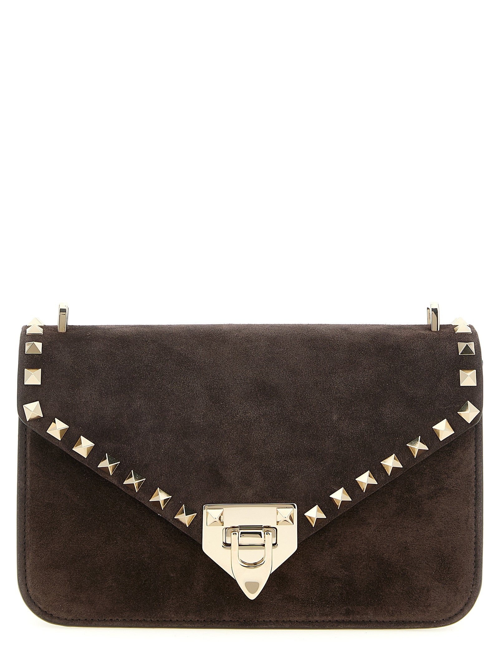 Valentino Valentino Garavani Rockstud Small Shoulder Bag Brown