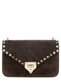 Valentino Valentino Garavani Rockstud Small Shoulder Bag Brown