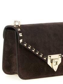 Valentino Valentino Garavani Rockstud Small Shoulder Bag Brown
