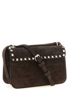 Valentino Valentino Garavani Rockstud Small Shoulder Bag Brown, view 2