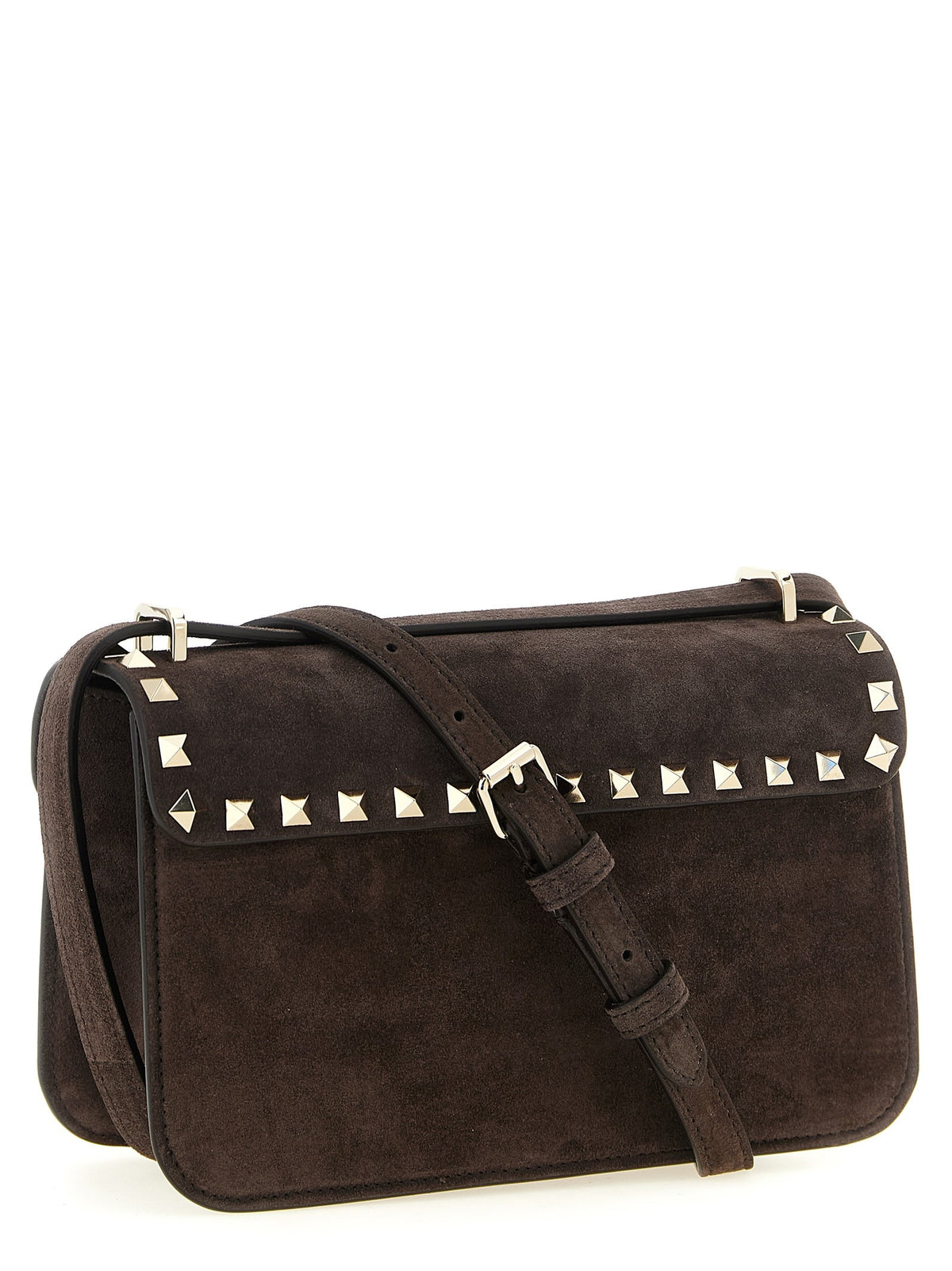 Valentino Valentino Garavani Rockstud Small Shoulder Bag Brown, view 2