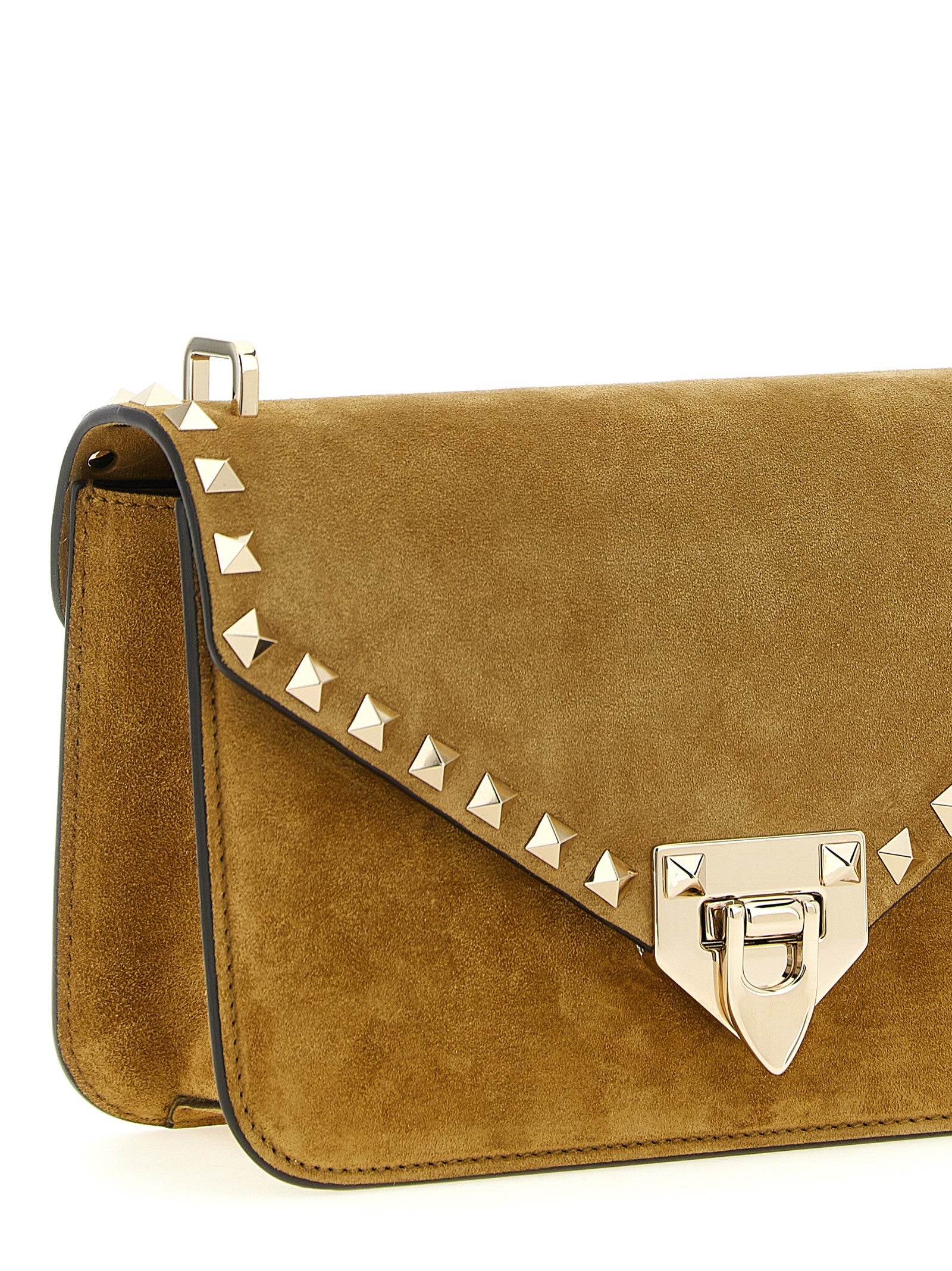 Valentino Valentino Garavani Rockstud Small Shoulder Bag Beige